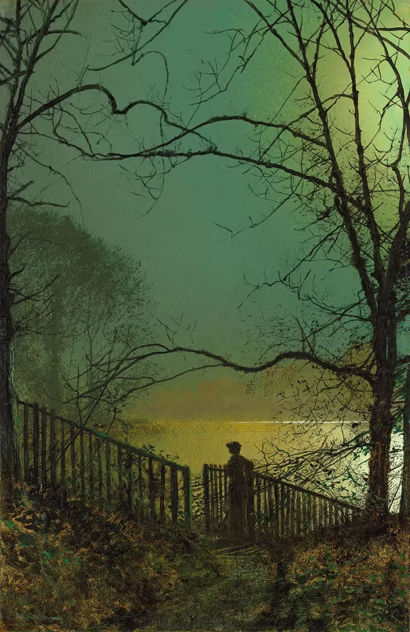 Озеро Рундхей by Джон Аткінсон Гримшоу — digital art print download