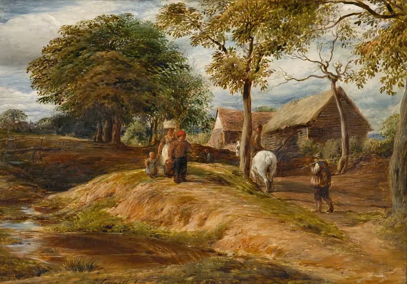 Вид рядом с Хэмпстедом by Джон Линнелл, 1827 — digital art print download