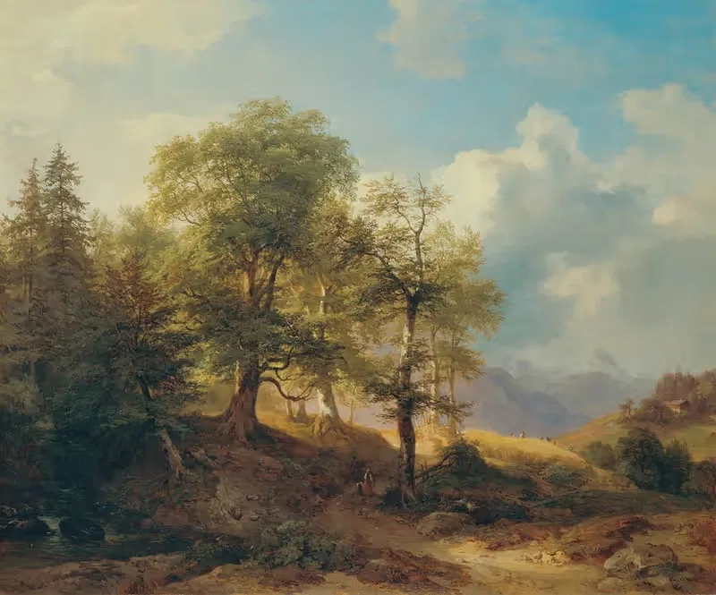 Sommerlandschaft im Hochgebirge — Josef Höger