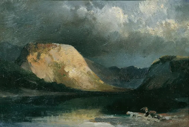 Озеро Вохе́йнер by Джозеф Бруннер, 1885-1886 — digital art print download