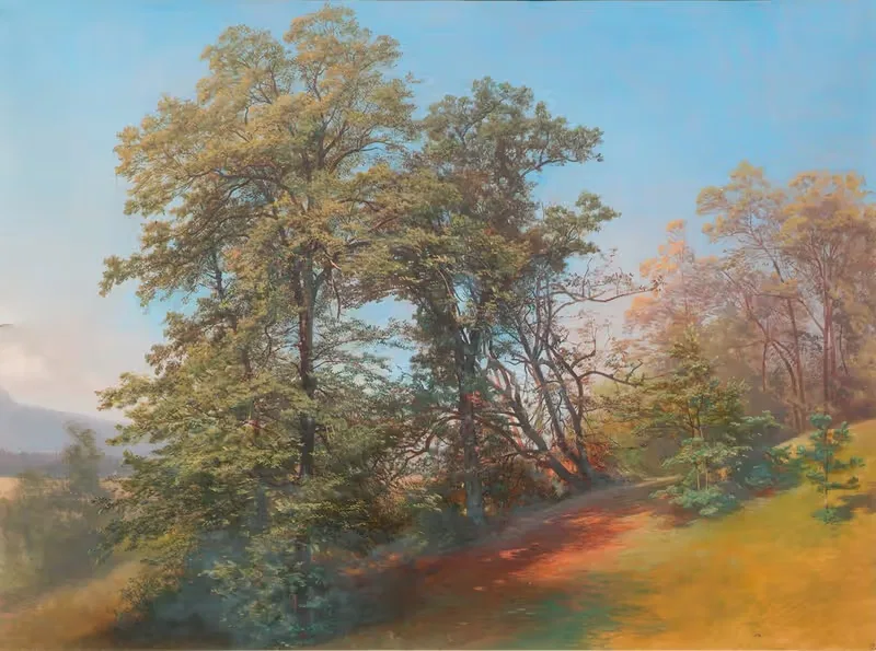Baumgruppe am Mönchsberg in Salzburg — Joseph Holzer