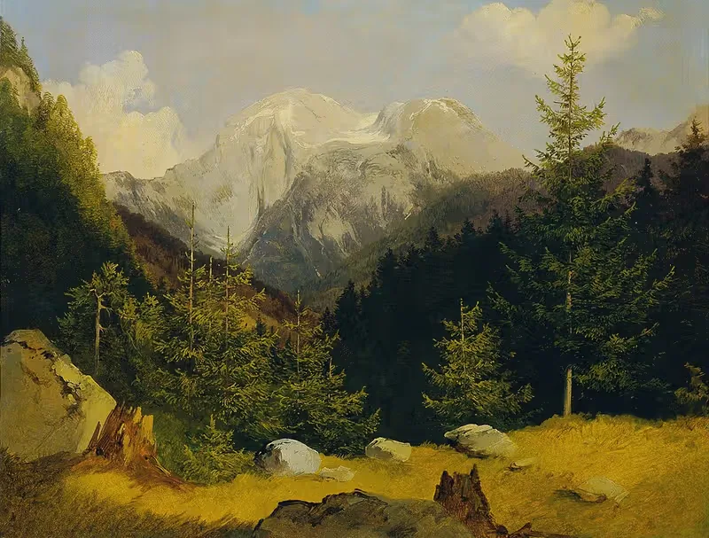 Der Hohe Göll by Joseph Holzer — digital art print download
