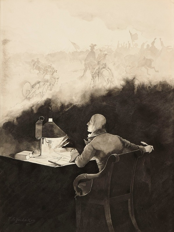 Rouget de Lisle composant la Marseillaise by P. Scheidecken, 1888 — digital art print download