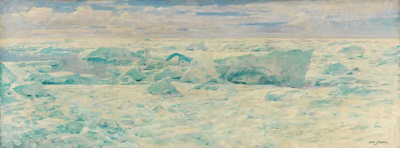 Ice Floes in the Arctic Ocean — Otto Sinding