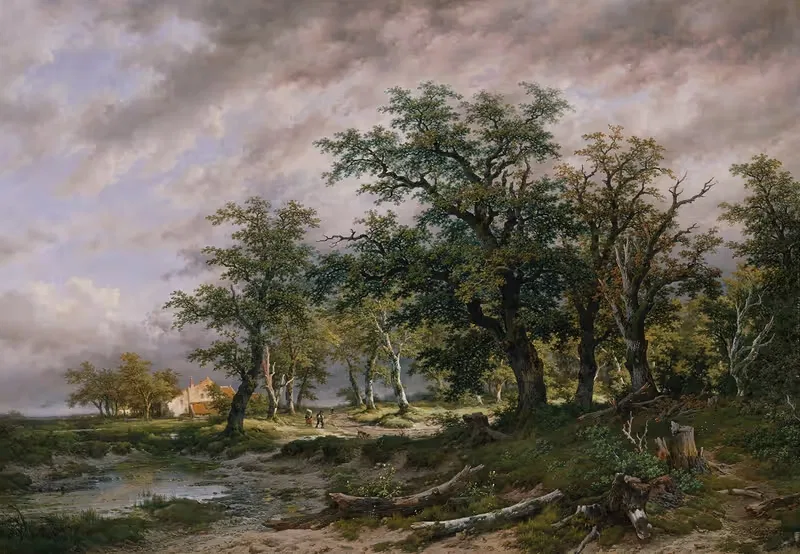 Große holländische Landschaft — Remigius Adrianus van Haanen