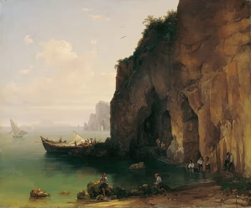 Берег Сорренто by Томас Эндер, 1829-1830 — digital art print download