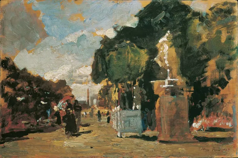 Из Тюильри – Солнечный день by Тина Блау, 1883 — digital art print download