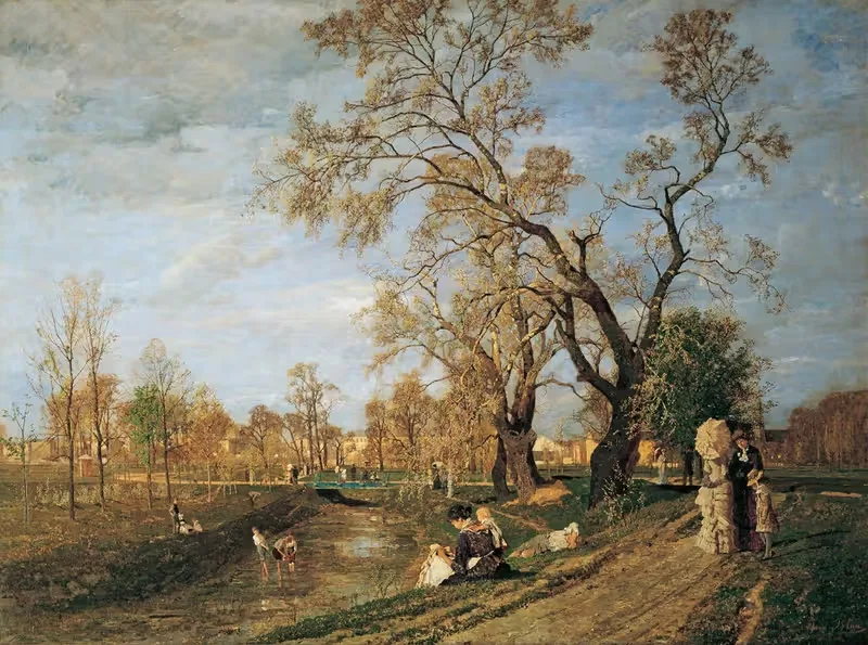 Весна в Пратере by Тина Блау, 1882 — digital art print download