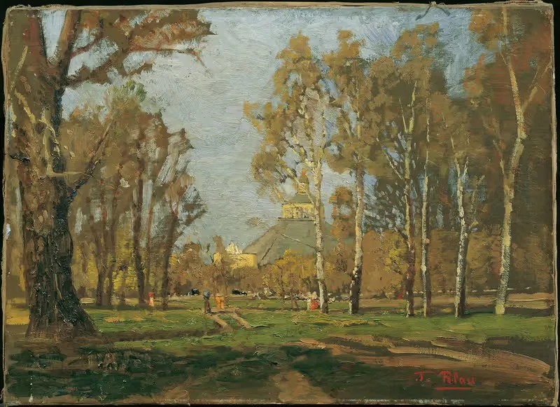 В Пратере у Ротунды by Тина Блау, 1885 — digital art print download