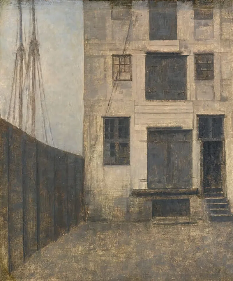 The Old Warehouse In Christianshavn — Vilhelm Hammershøi
