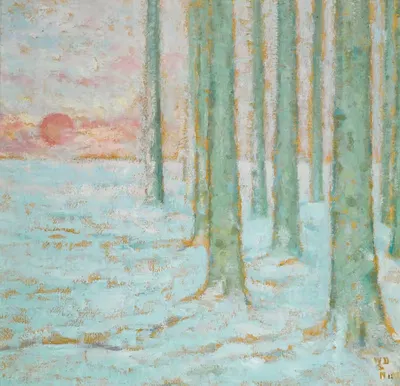 Hiver Dans La Foret by William Degouve de Nuncques, 1912 — digital art print download