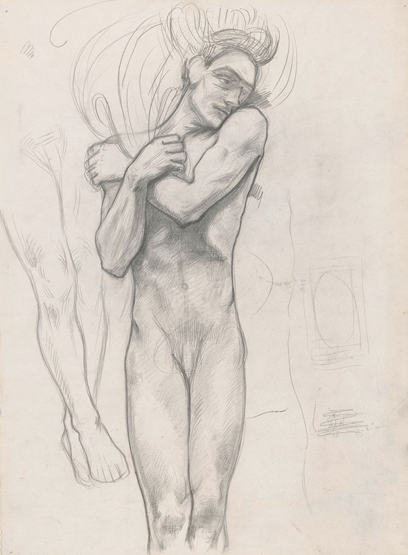 Figuurstudie voor de affiche Lucifer van Vondel — Richard Nicolaüs Roland Holst