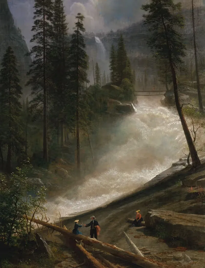 Водопады Невада, Йосемити by Альберт Бирштадт, 1872 — digital art print download