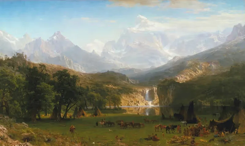 Скалистые горы, пик Ландера by Альберт Бирштадт, 1863 — digital art print download