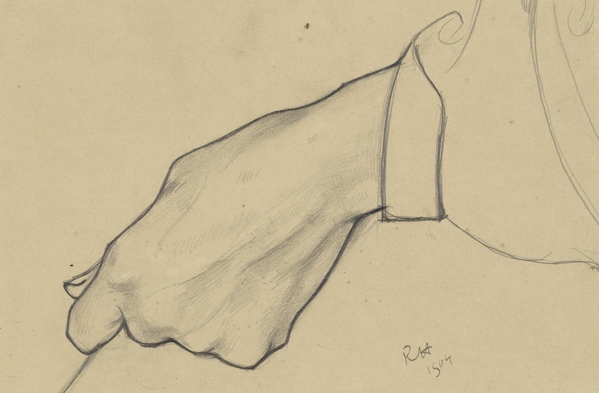 Gesloten linkerhand by Richard Nicolaüs Roland Holst, 1904 — digital art print download