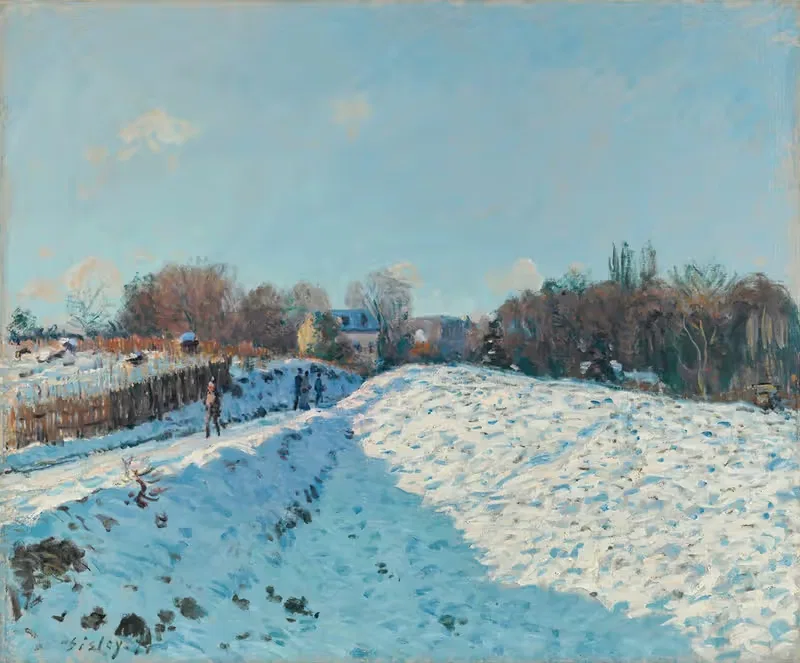 Effet De Neige À Louveciennes — Alfred Sisley