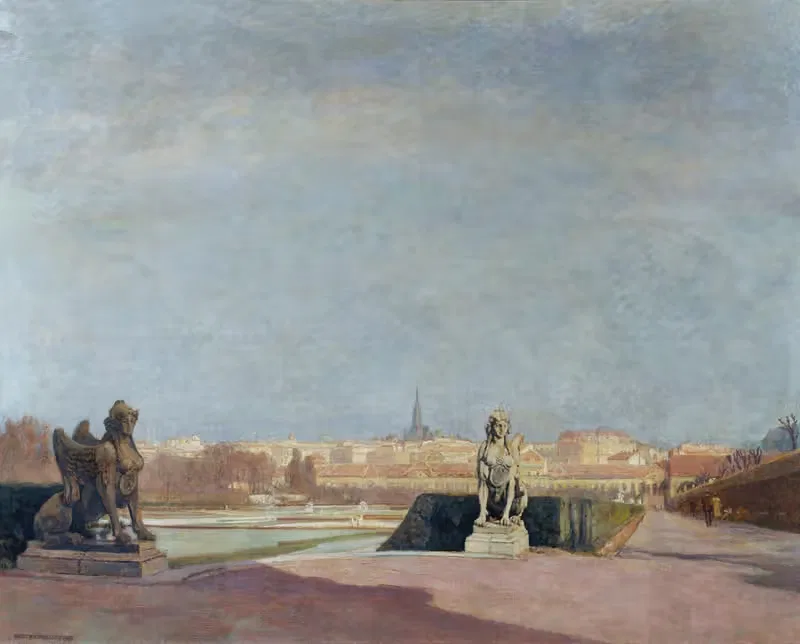 Blick vom Belvedere auf Wien — Anton Hans Karlinsky
