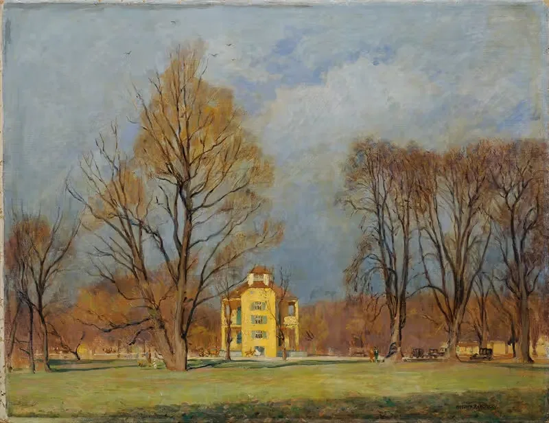 Лустхаус в Пратере by Антон Ганс Карлинский, 1929 — digital art print download
