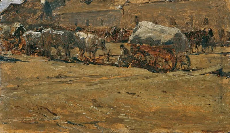 Венгерские волы by Август фон Петтенкофен, 1874 — digital art print download