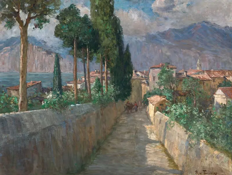 Gässchen in Malcesine by Berta von Tarnóczy-Sprinzenberg, 1900-1905 — digital art print download