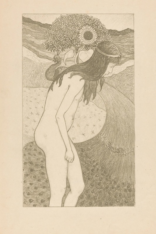 Kind met pauw 2 by Ричард Николаус Роланд Хольст, 1892 — digital art print download