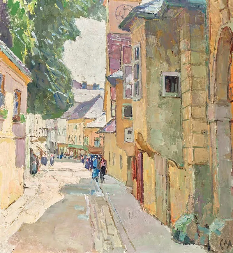 Улица доктора Зайпеля в Мёдлинге by Карл Молл, 1942 — digital art print download