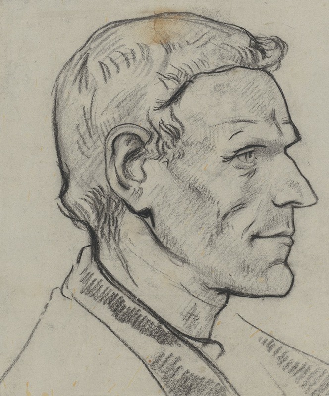Kop van een man, van opzij — Richard Nicolaüs Roland Holst
