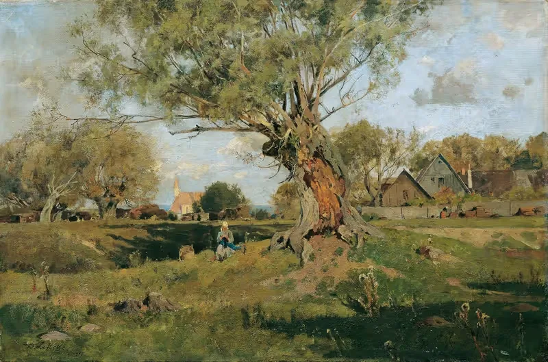 Мотив у Лихтенвёрта by Эдуард Зетше, 1907 — digital art print download