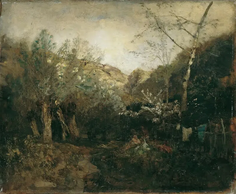 Partie bei Haslau an der Donau — Emil Jakob Schindler