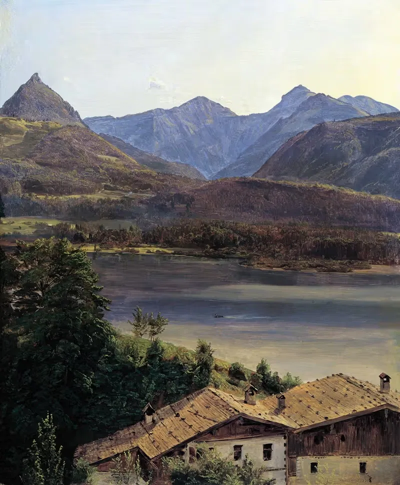 Der Wolfgangsee by Ferdinand Georg Waldmüller, 1835 — digital art print download