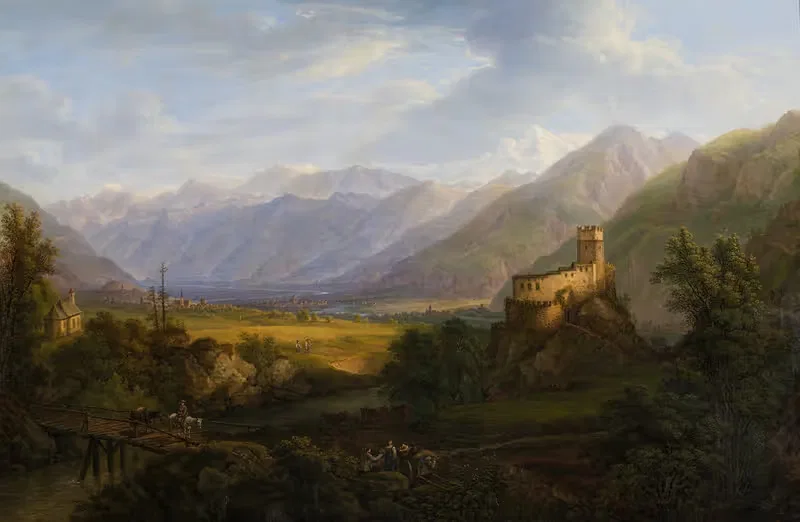 Das Glurnsertal mit der Etsch in Tirol — Ferdinand Runk