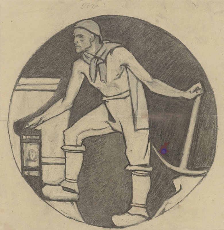 Mijnwerker met lamp en houweel — Richard Nicolaüs Roland Holst