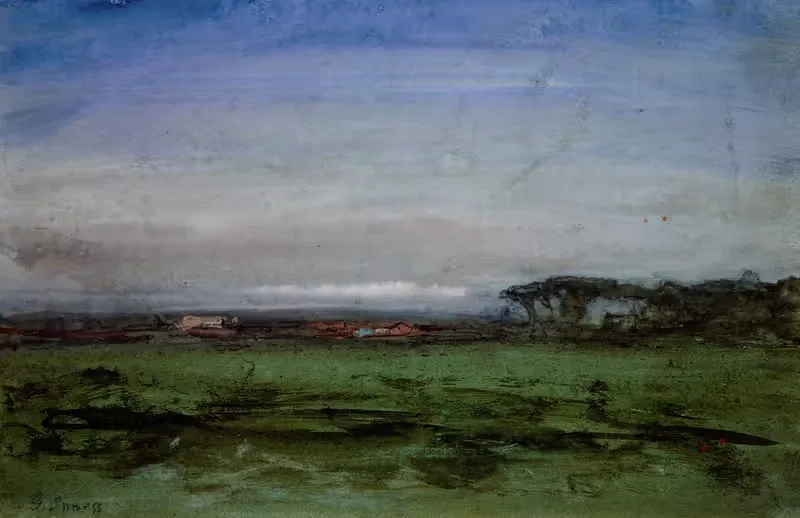 Across the Campagna by George Inness, 1872 — digital art print download