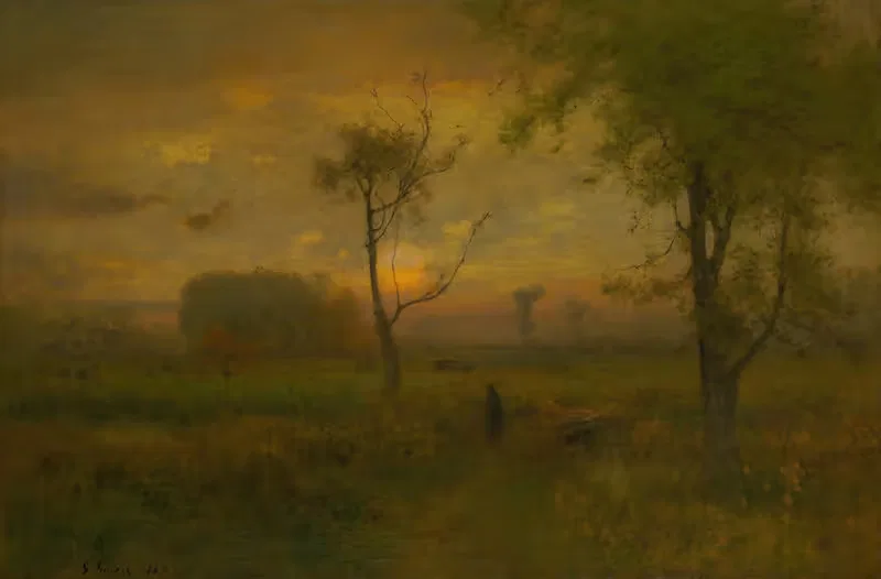 Рассвет by Джордж Иннес, 1887 — digital art print download