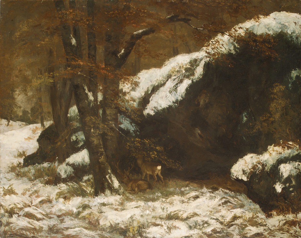 Олень by Гюстав Курбе — digital art print download