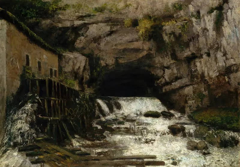 Источник Лу by Гюстав Курбе, 1864 — digital art print download