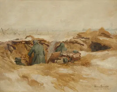 Шутценграбен by Ханс Ларвин, 1915 — digital art print download