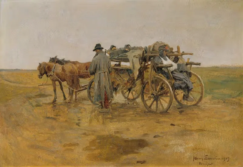 Транспорт раненых by Ханс Ларвин, 1915 — digital art print download