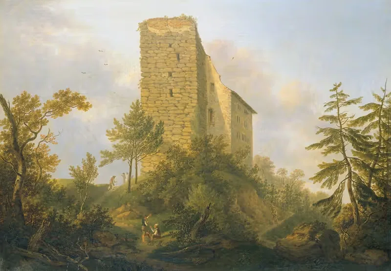 Umgebung der Ruine Habsburg — Johann Caspar Rahn