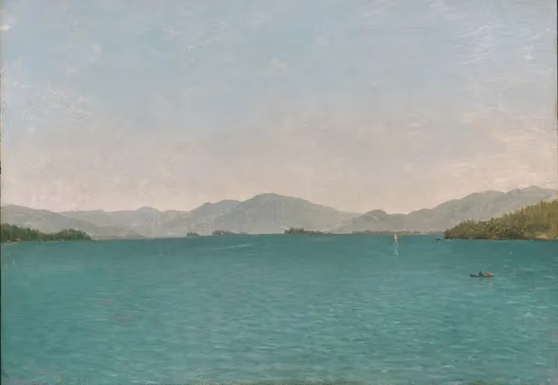 Озеро Джордж, свободное исследование by Джон Фредерик Кенсетт, 1872 — digital art print download