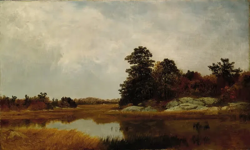 Октябрь на болотах by Джон Фредерик Кенсетт, 1872 — digital art print download