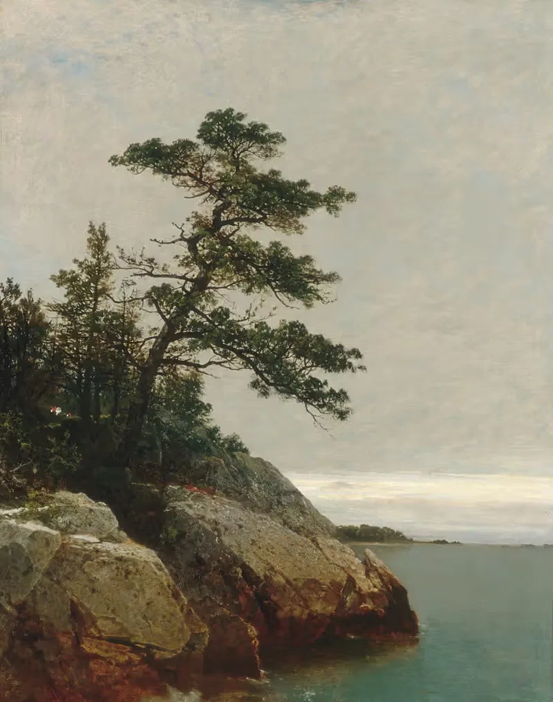 Старая сосна, Дарьен, Коннектикут by Джон Фредерик Кенсетт, 1872 — digital art print download