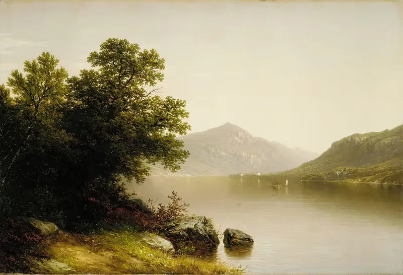 Озеро Джордж by Джон Уильям Касилиар, 1857 — digital art print download