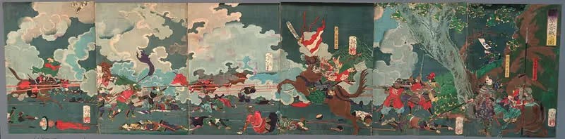 The Great Battle at Sekigahara — Tsukioka Yoshitoshi