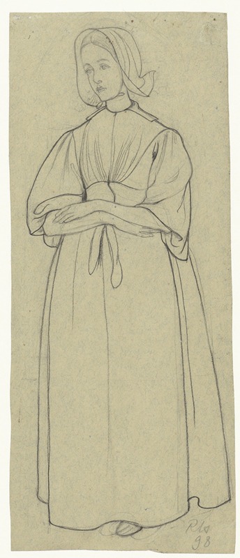 Staande Huizer meisje by Ричард Николаус Роланд Хольст, 1898 — digital art print download