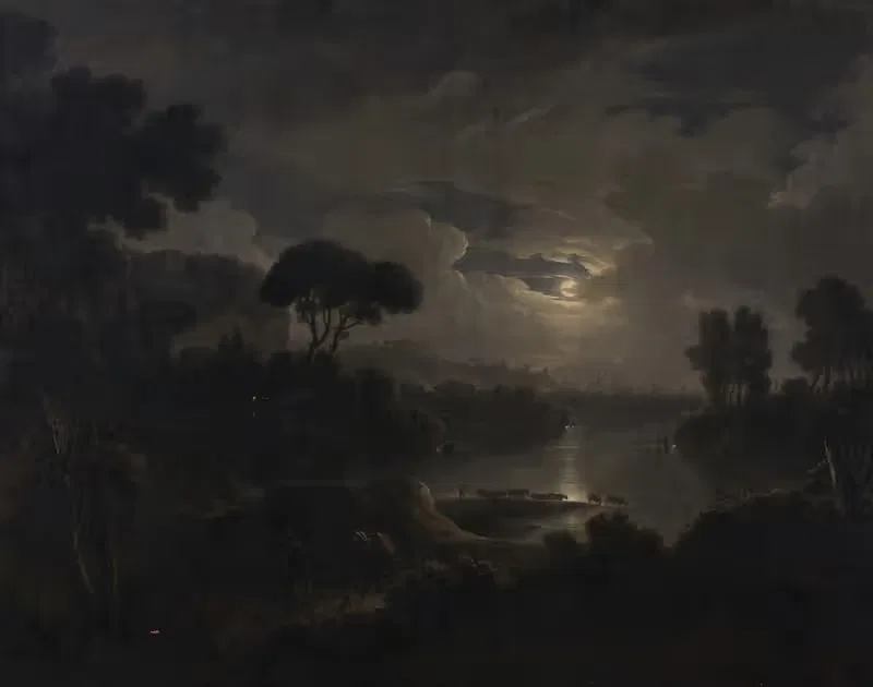 Italienische Ideallandschaft am Abend — Michael Wutky