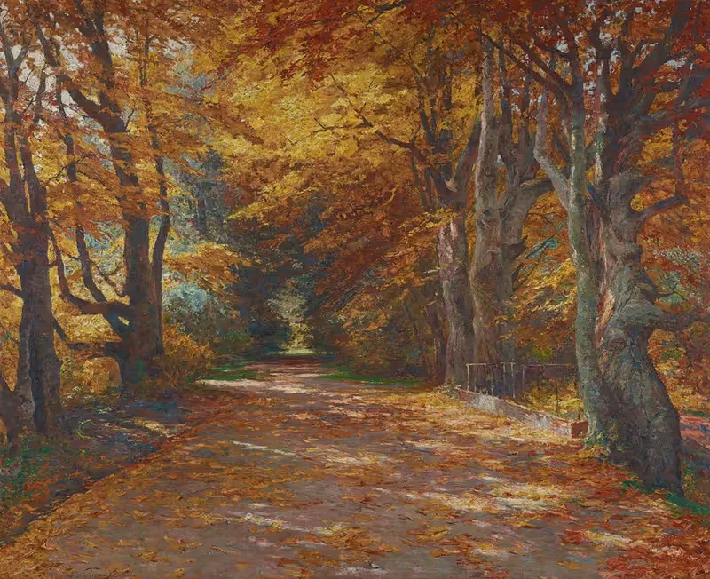 Praterallee im Herbst Herbstliche Allee — Olga Wisinger-Florian