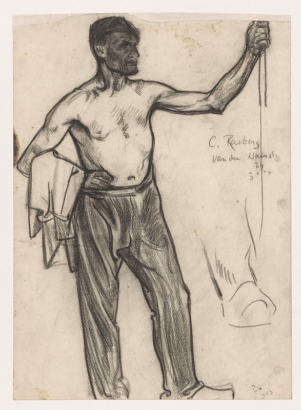 Staande man met ontbloot bovenlichaam — Richard Nicolaüs Roland Holst