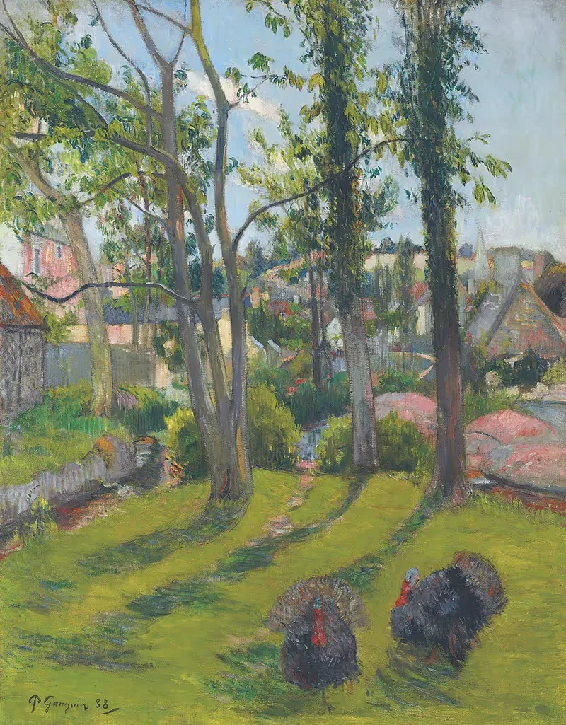 Les dindons, Pont-Aven by Paul Gauguin, 1888 — digital art print download