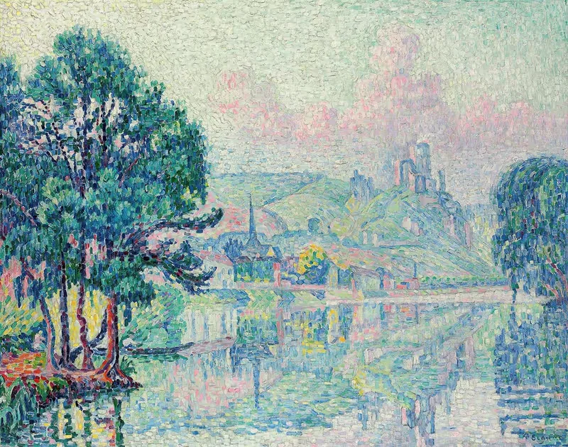 Лез Андельи. Утро. Лето by Поль Синьяк, 1923 — digital art print download